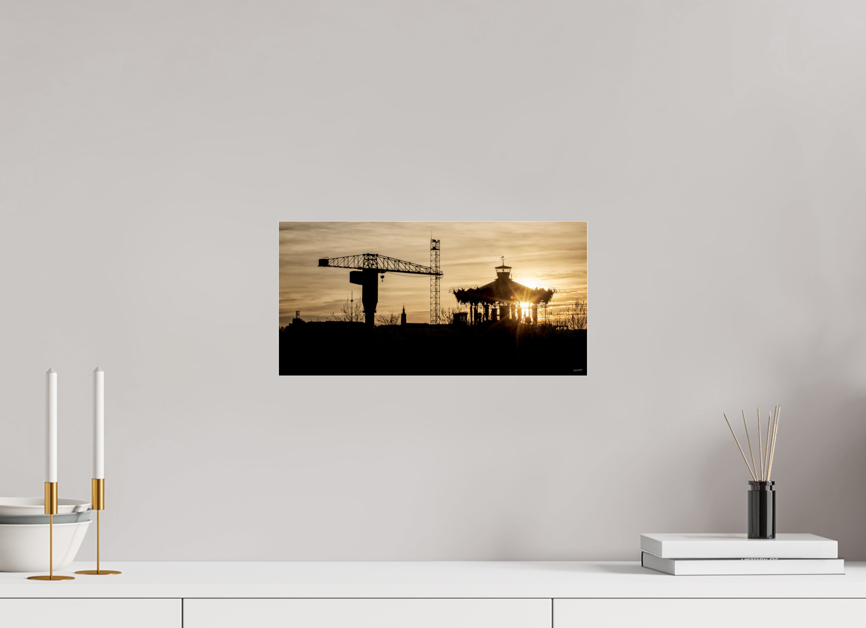 40 x 20 cm, TIRAGE PHOTO SOUS PLEXI A CONTRE-JOUR - Nantes