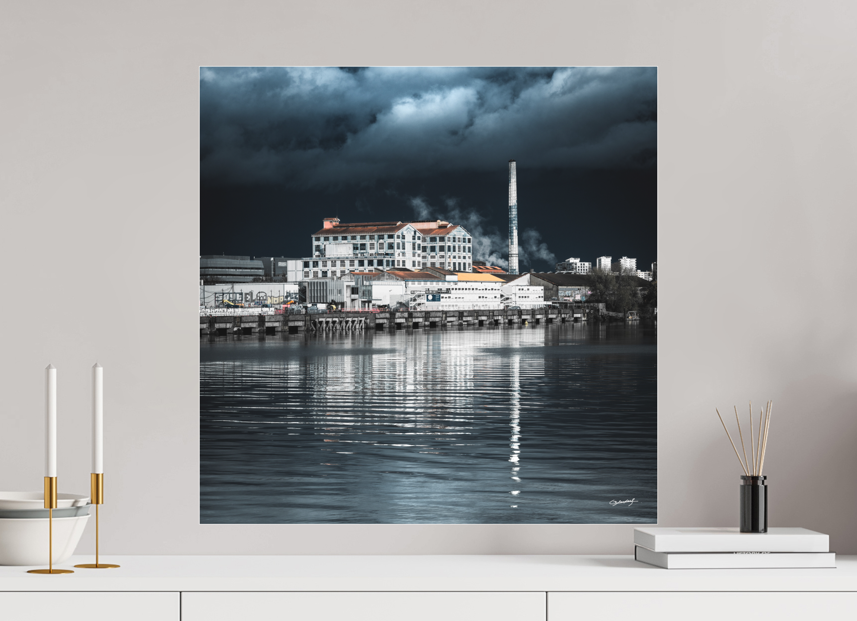 60 x 60 cm, TIRAGE PHOTO SOUS PLEXI MAT BEGHIN-SAY - Nantes