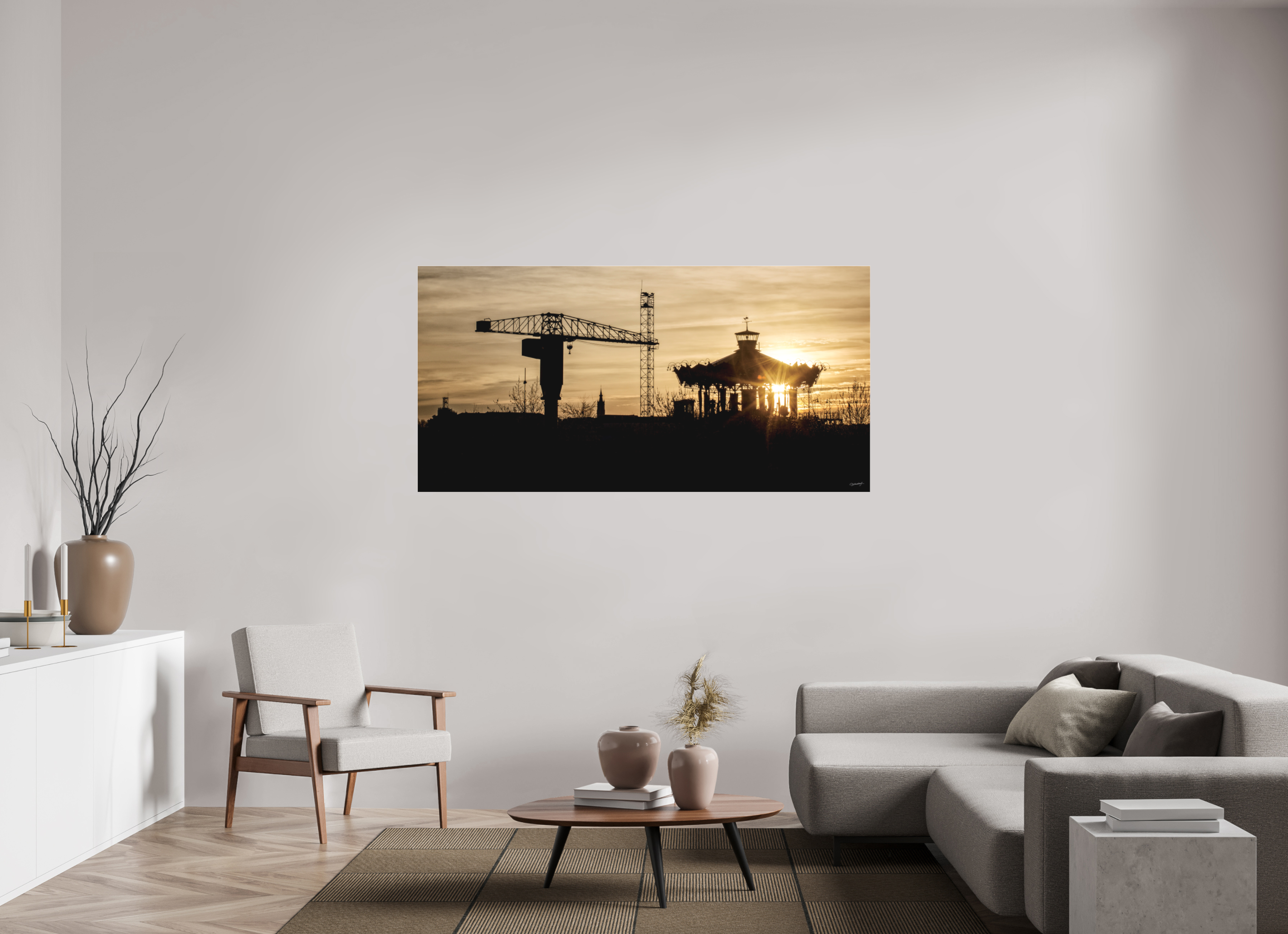 180 x 90 cm, TIRAGE PHOTO SOUS PLEXI MAT A CONTRE-JOUR - Nantes