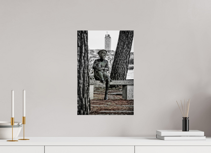 30 x 45 cm, TIRAGE PHOTO CONTRECOLLÉ SUR SUPPORT ALUMINIUM JULES VERNE ENFANT - Nantes