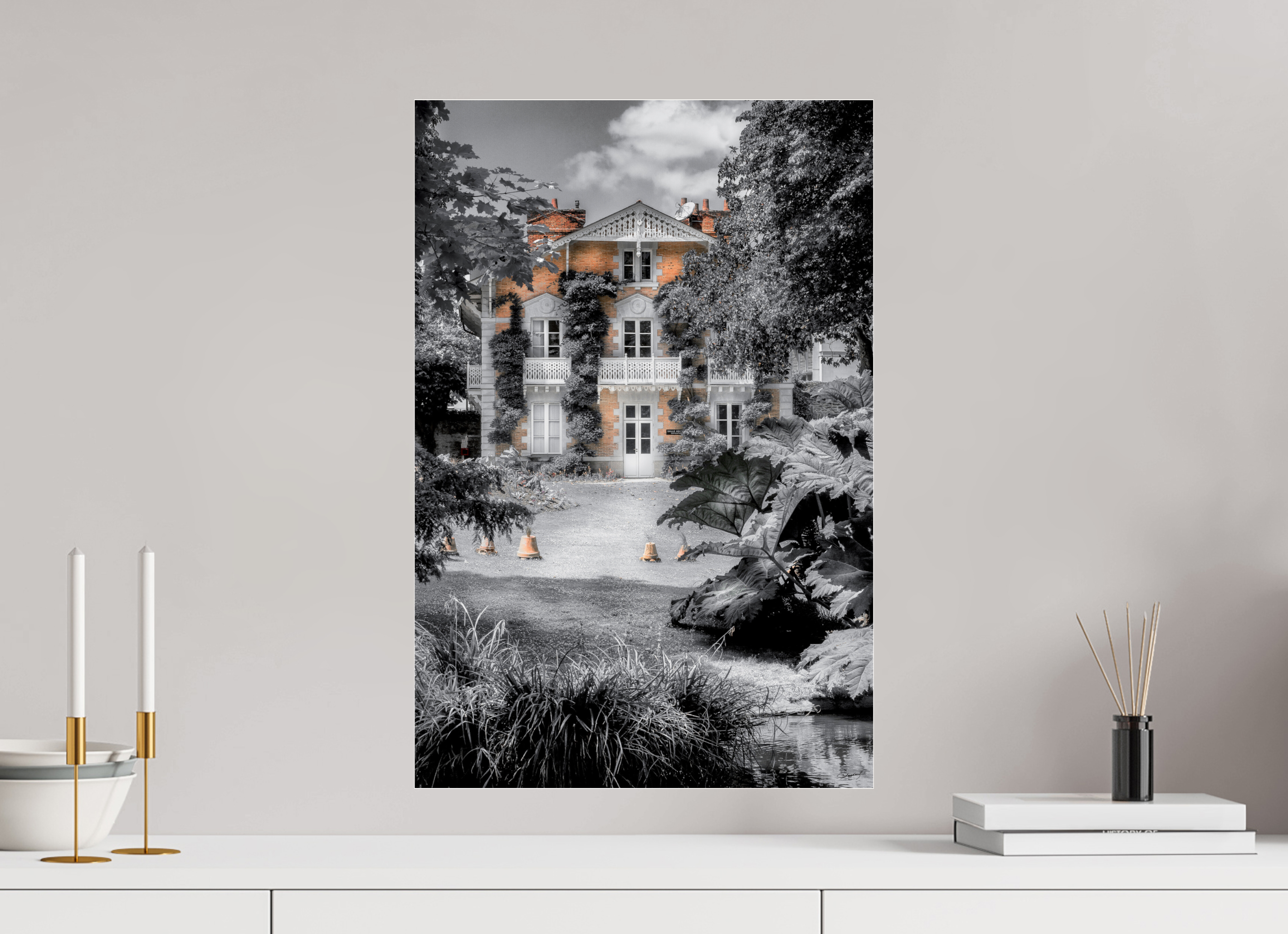 40 x 60 cm, TIRAGE PHOTO SOUS PLEXI BRILLANT JARDIN DES PLANTES - Nantes