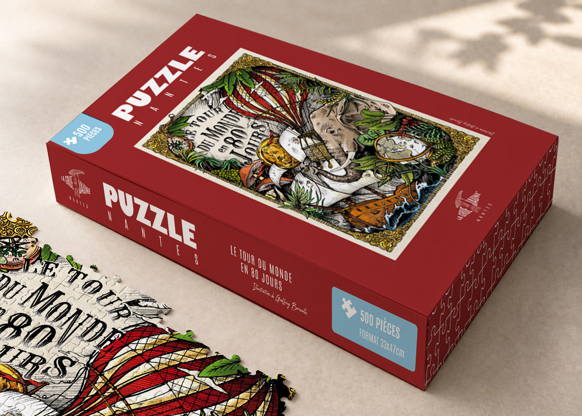 PUZZLE LE TOUR DU MONDE EN 80 JOURS - Nantes