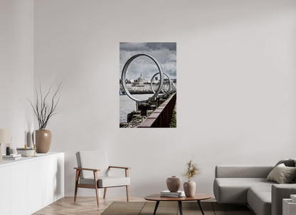 80 x 120 cm, TIRAGE PHOTO CONTRECOLLÉ SUR SUPPORT ALUMINIUM LES ANNEAUX - Nantes