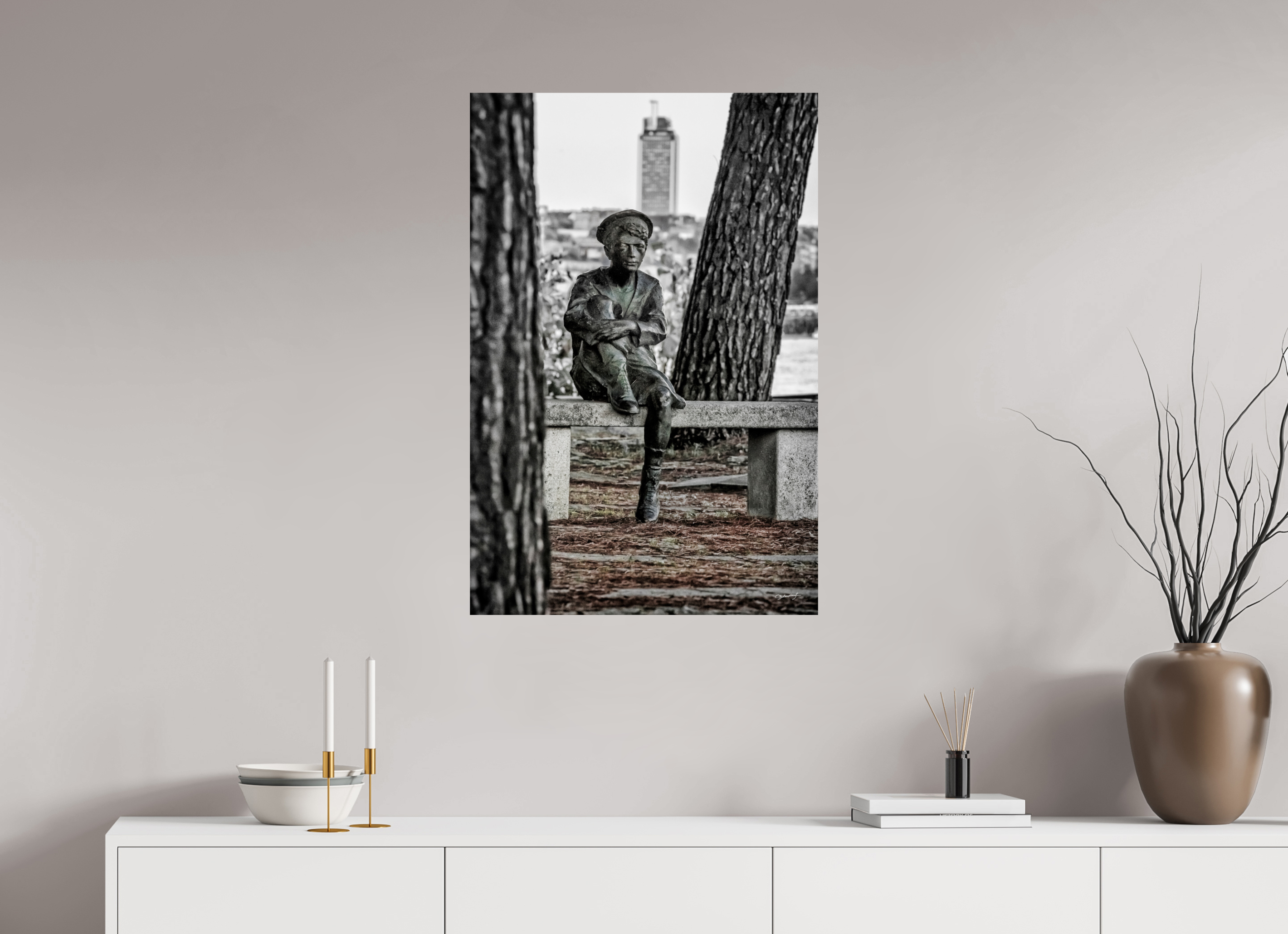 60 x 90 cm, TIRAGE PHOTO SUR FUJI CRYSTAL DP II JULES VERNE ENFANT - Nantes