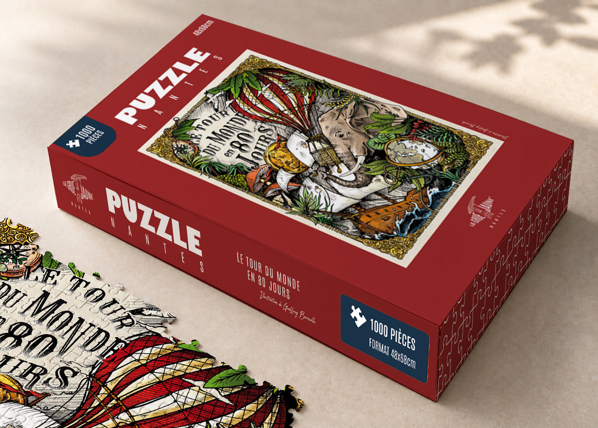 PUZZLE LE TOUR DU MONDE EN 80 JOURS - Nantes