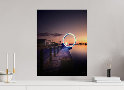 45 x 60 cm, TIRAGE PHOTO CONTRECOLLÉ SUR SUPPORT ALUMINIUM LA NUIT DES ANNEAUX - Nantes