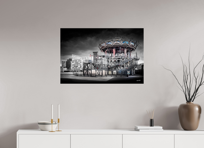 90 x 60 cm, TIRAGE PHOTO SOUS PLEXI BRILLANT MANÈGE - Nantes