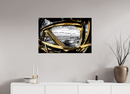 90 x 60 cm, TIRAGE PHOTO SOUS PLEXI BRILLANT LIGNES DE GRUE - Nantes