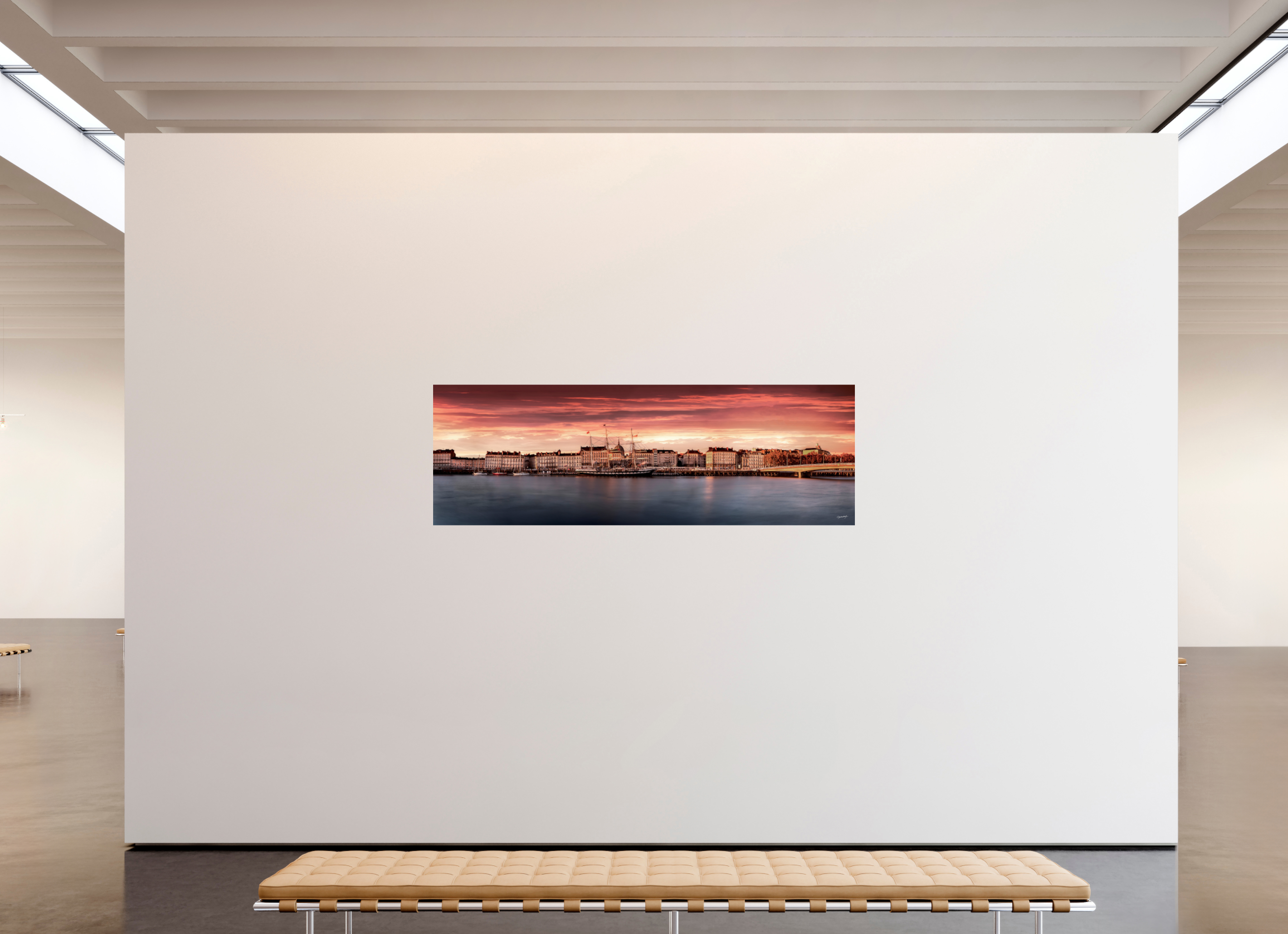 210 x 70 cm, TIRAGE PHOTO CONTRECOLLÉ SUR SUPPORT ALUMINIUM QUAI DE LA FOSS - Nantes