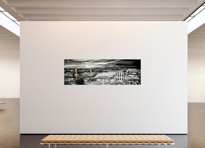 240 x 80 cm, TIRAGE PHOTO SUR FUJI CRYSTAL DP II BON PORT ET LA GRUE JAUNE - Nantes