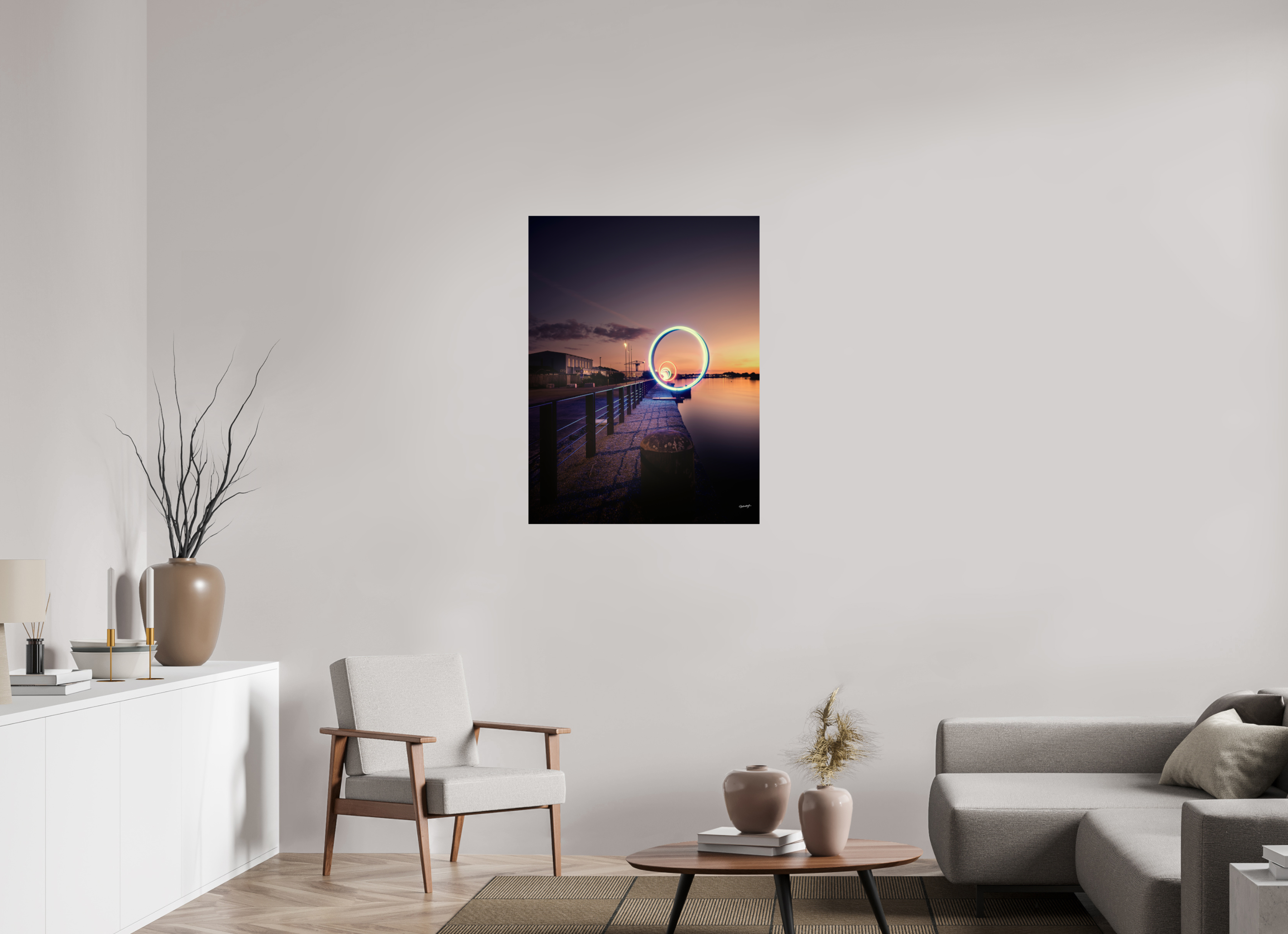 75 x 100 cm, TIRAGE PHOTO SUR FUJI CRYSTAL DP II LA NUIT DES ANNEAUX - Nantes