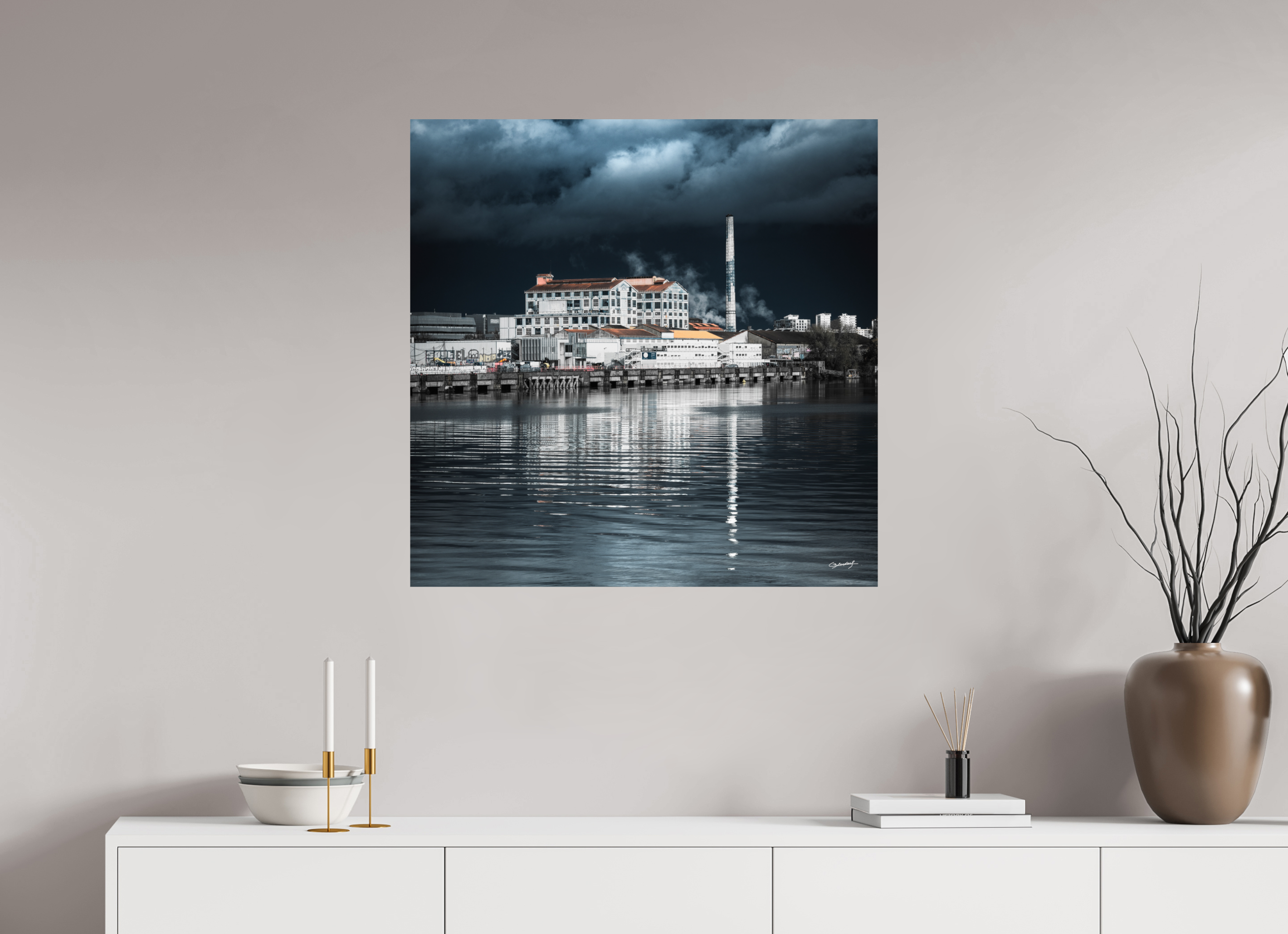 80 x 80 cm, TIRAGE PHOTO CONTRECOLLÉ SUR SUPPORT ALUMINIUM BEGHIN-SAY - Nantes