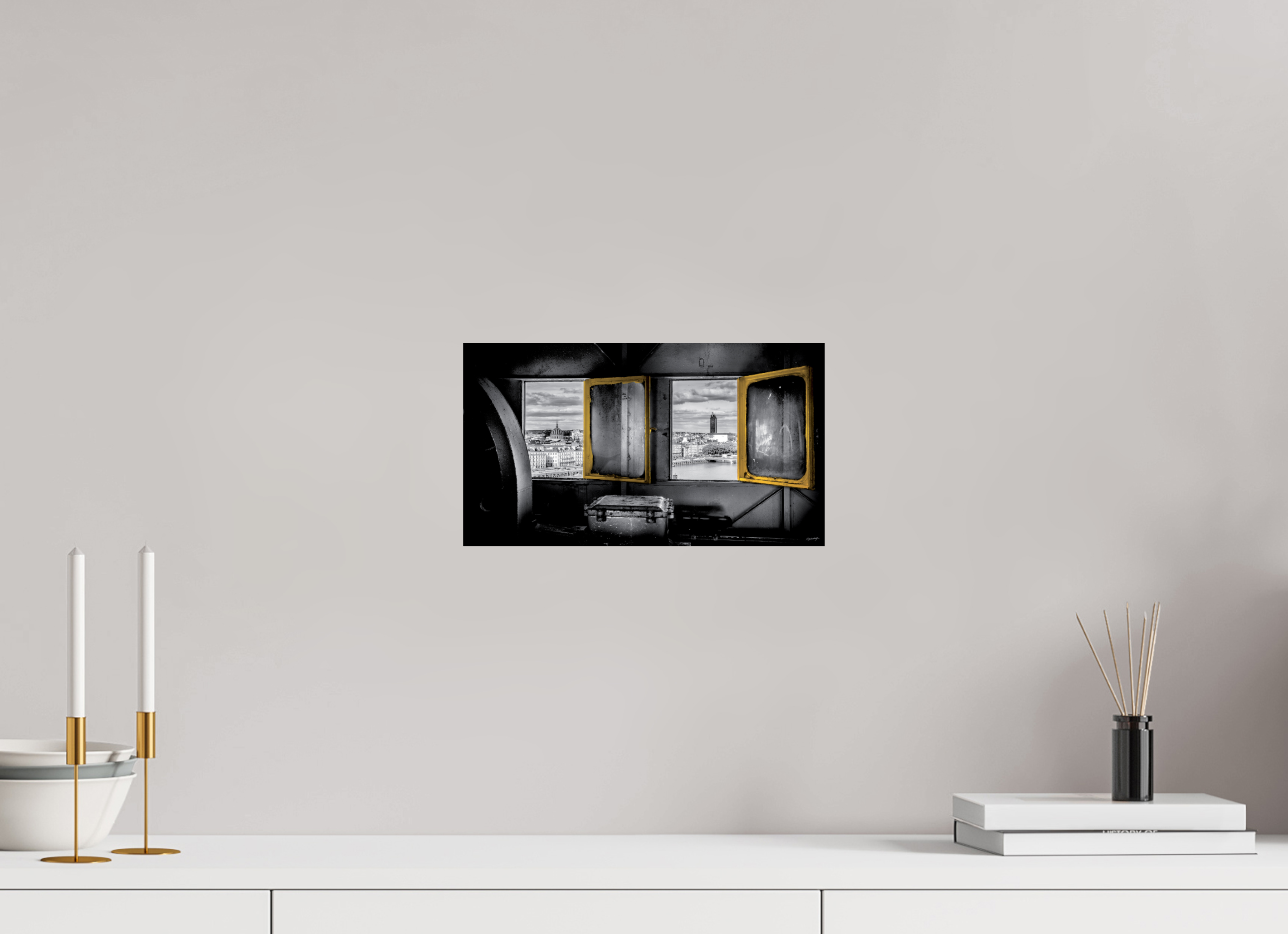 32 x 18 cm, TIRAGE PHOTO SUR FUJI CRYSTAL DP II DEUX FENÊTRES - Nantes