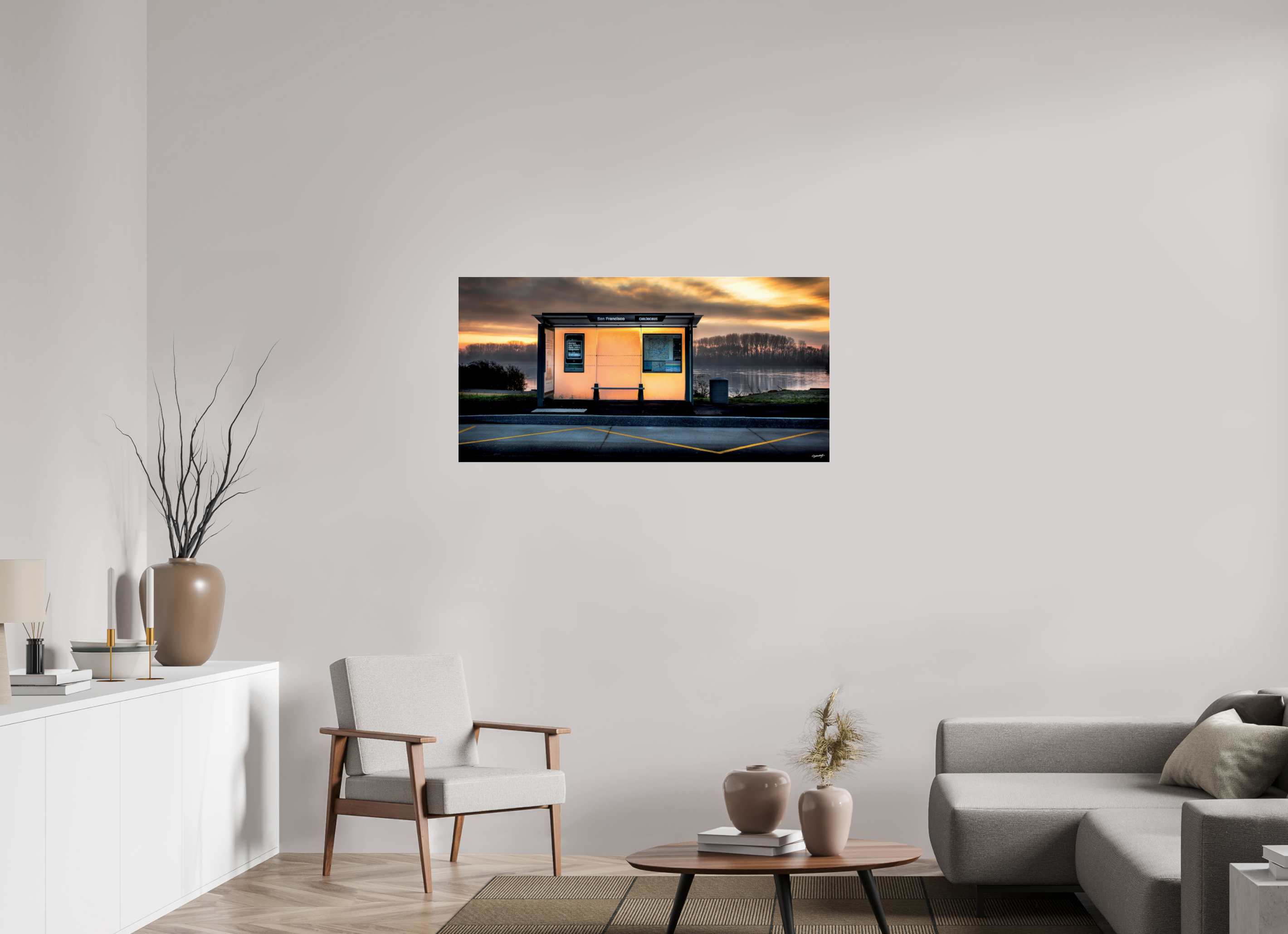 120 x 60 cm, TIRAGE PHOTO SOUS PLEXI BRILLANT SAN FRANCISCO - Nantes
