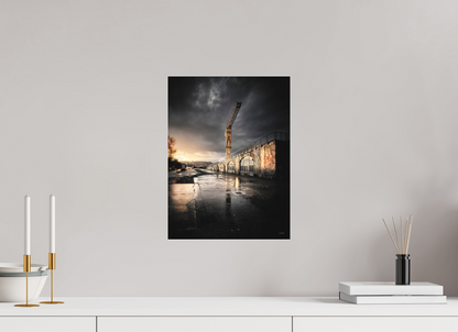30 x 40 cm, TIRAGE PHOTO SOUS PLEXI MAT ORAGE ET GRUE - Nantes