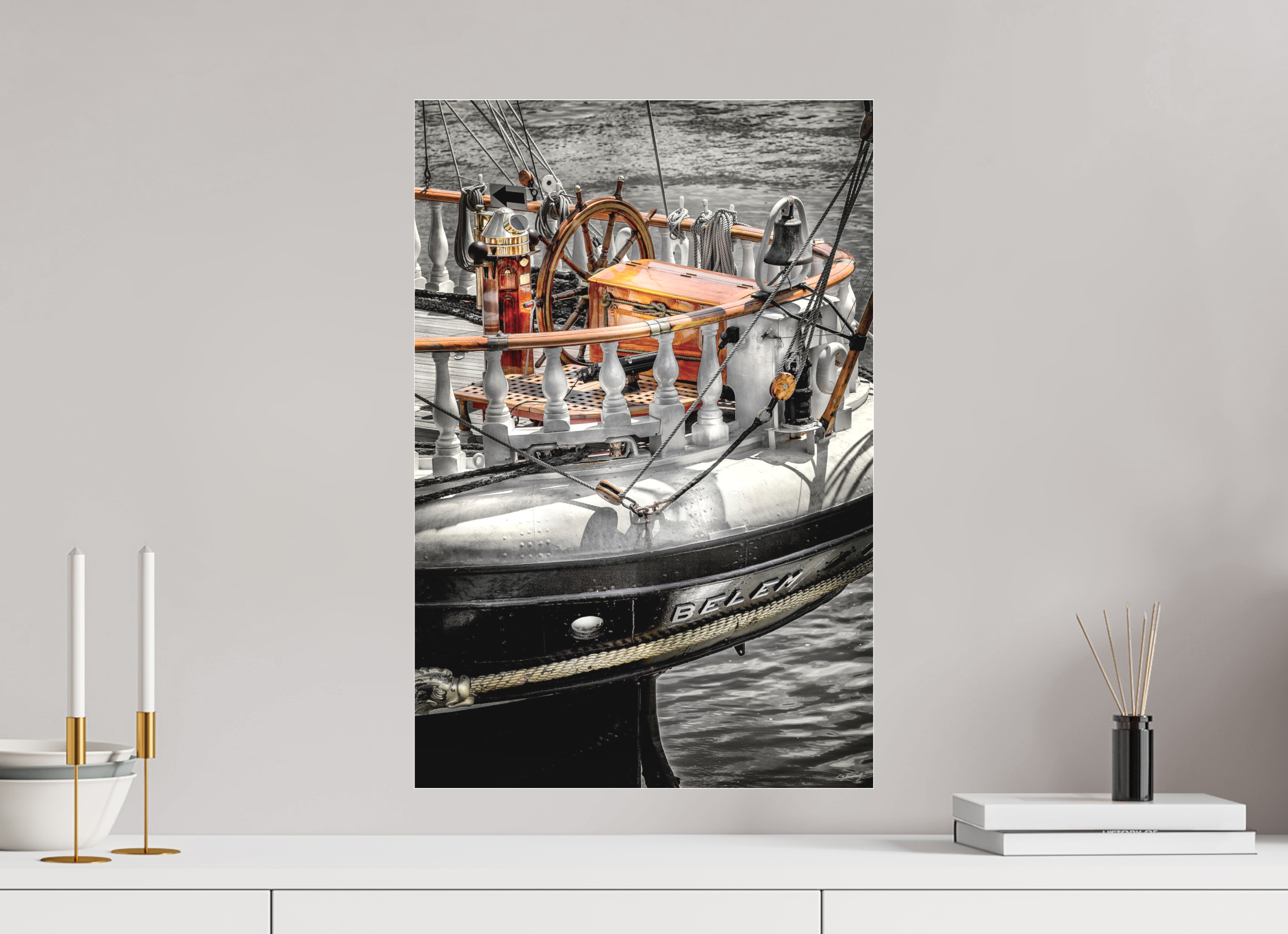 40 x 60 cm, TIRAGE PHOTO SOUS PLEXI MAT LA POUPE DU BELEM - Nantes