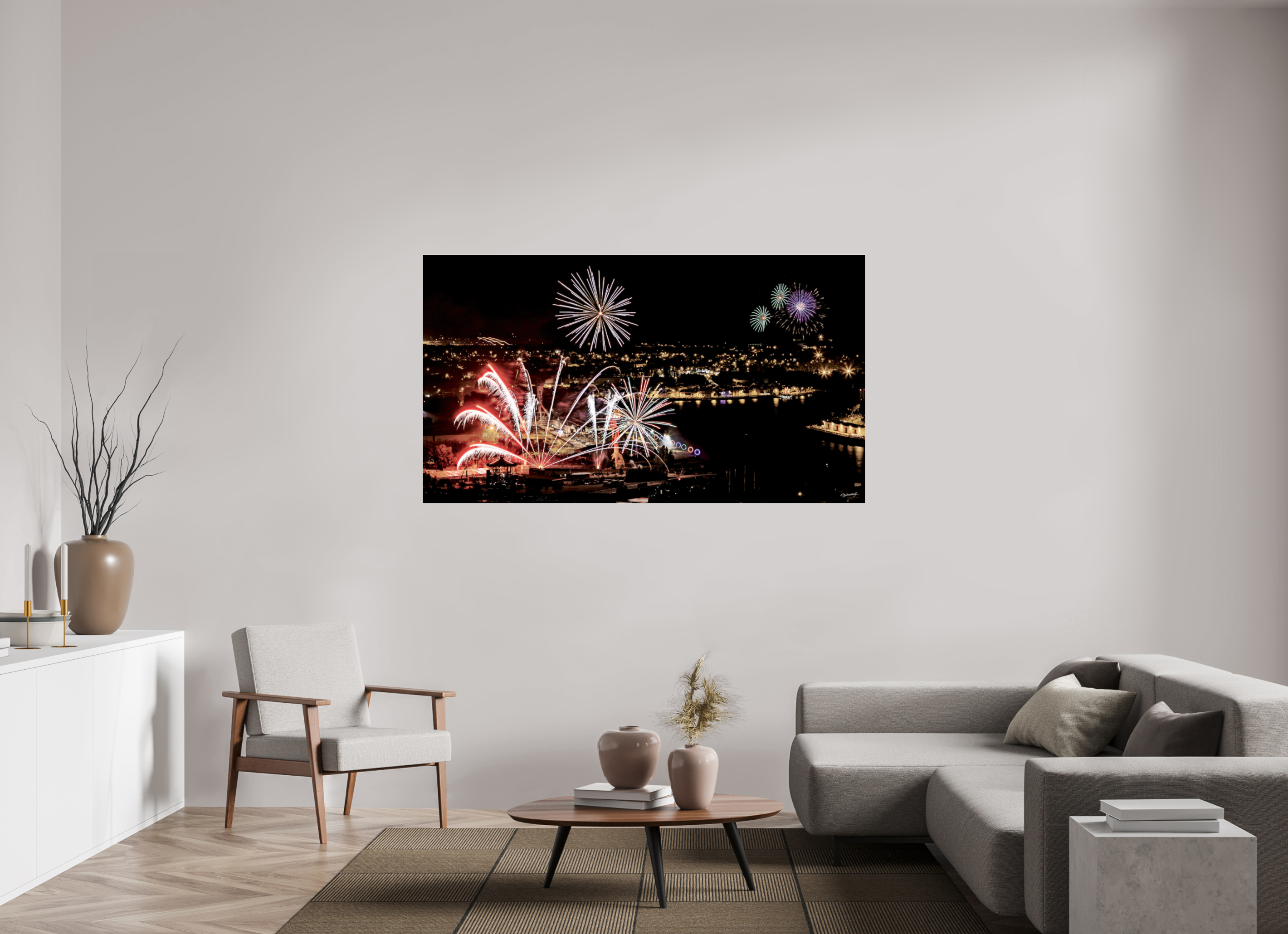 176 x 99 cm, TIRAGE PHOTO SOUS PLEXI BRILLANT 14 JUILLET - Nantes