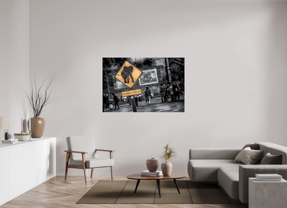 150 x 100 cm, TIRAGE PHOTO CONTRECOLLÉ SUR SUPPORT ALUMINIUM SURVEILLEZ LES ENFANTS - Nantes