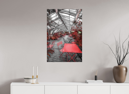 60 x 90 cm, TIRAGE PHOTO CONTRECOLLÉ SUR SUPPORT ALUMINIUM SERRE DU JARDIN DES PLANTES- Nantes