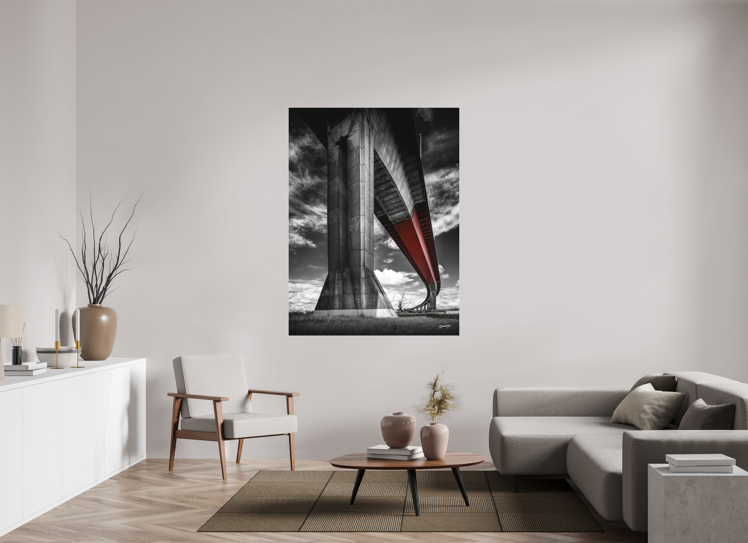 120 x 160 cm, TIRAGE PHOTO SOUS PLEXI MAT CHEVIRÉ - Nantes