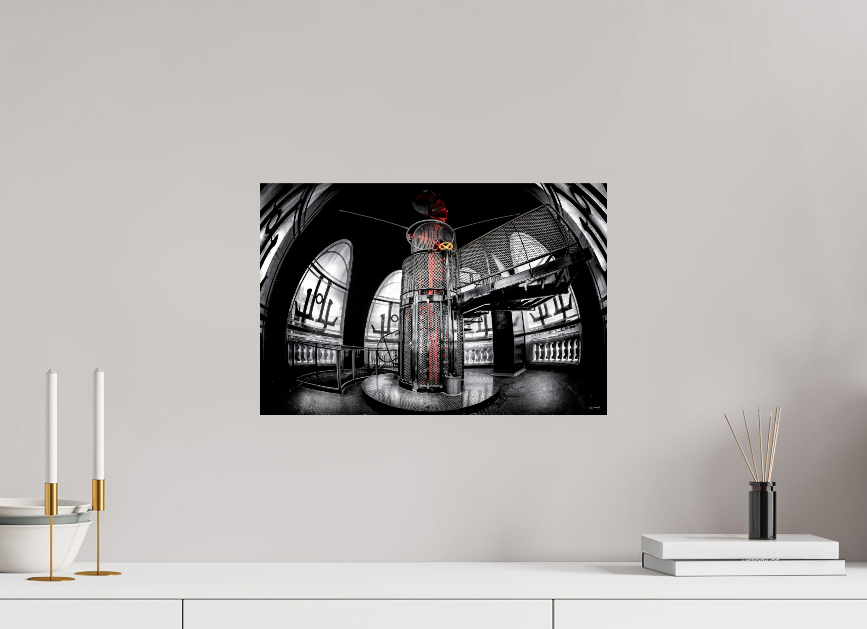 45 x 30 cm, TIRAGE PHOTO CONTRECOLLÉ SUR SUPPORT ALUMINIUM DANS LA TOUR LU - Nantes