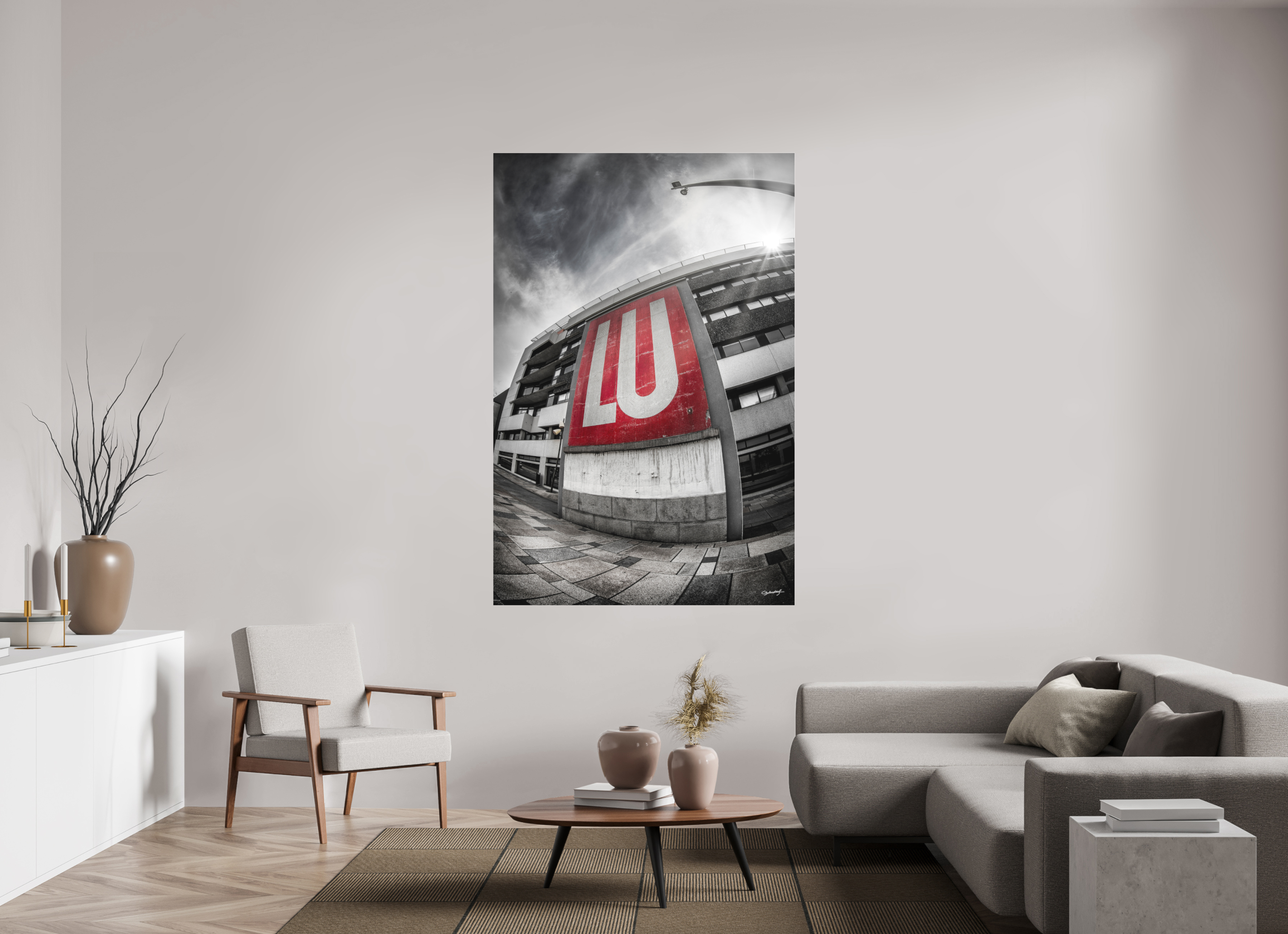 120 x 180 cm, TIRAGE PHOTO SOUS PLEXI MAT LU - Nantes