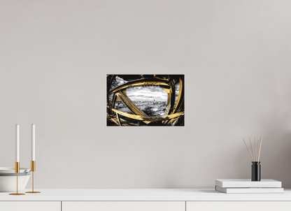 30 x 20 cm, TIRAGE PHOTO SOUS PLEXI MAT LIGNES DE GRUE - Nantes