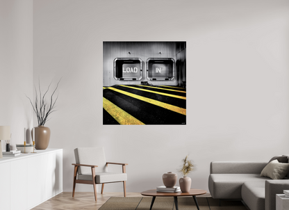 120 x 120 cm, TIRAGE PHOTO SOUS PLEXI BRILLANT LOAD IN - Nantes