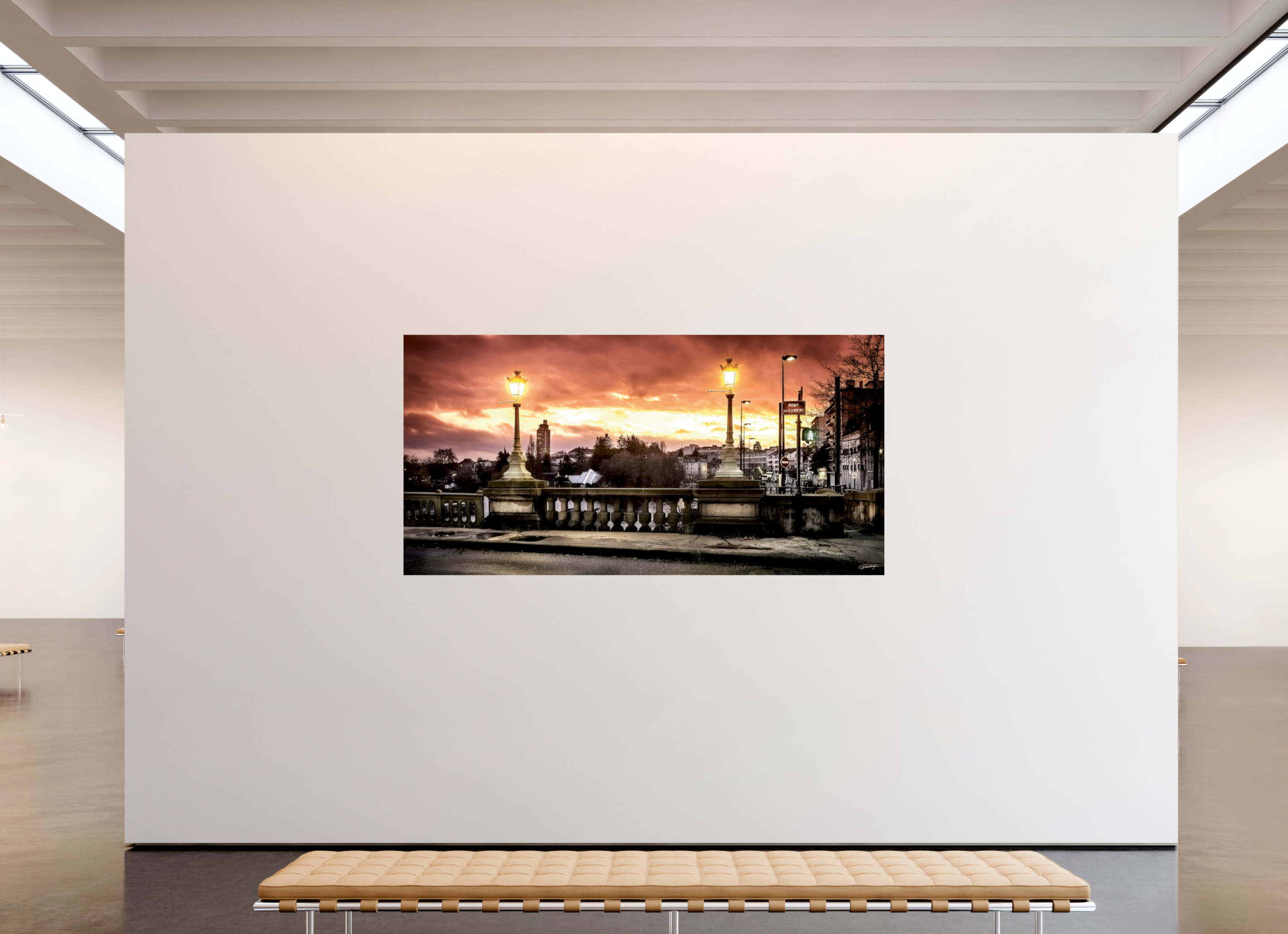 240 x 120 cm, TIRAGE PHOTO SUR FUJI CRYSTAL DP II PONT DE LA MOTTE ROUGE - Nantes