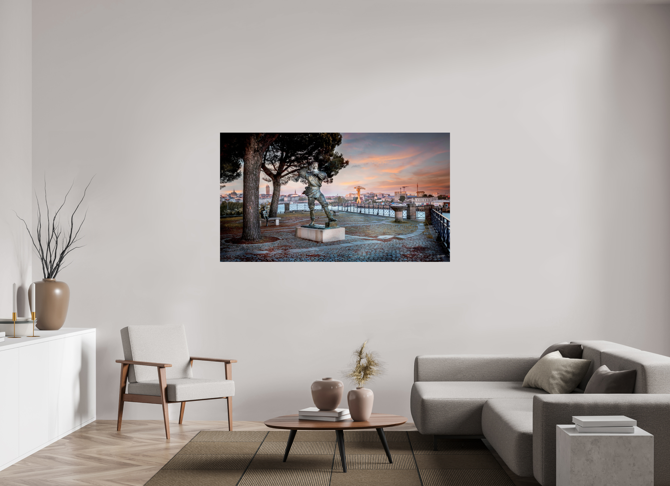 176 x 99 cm, TIRAGE PHOTO SOUS PLEXI BRILLANT Jules Verne et Nemo