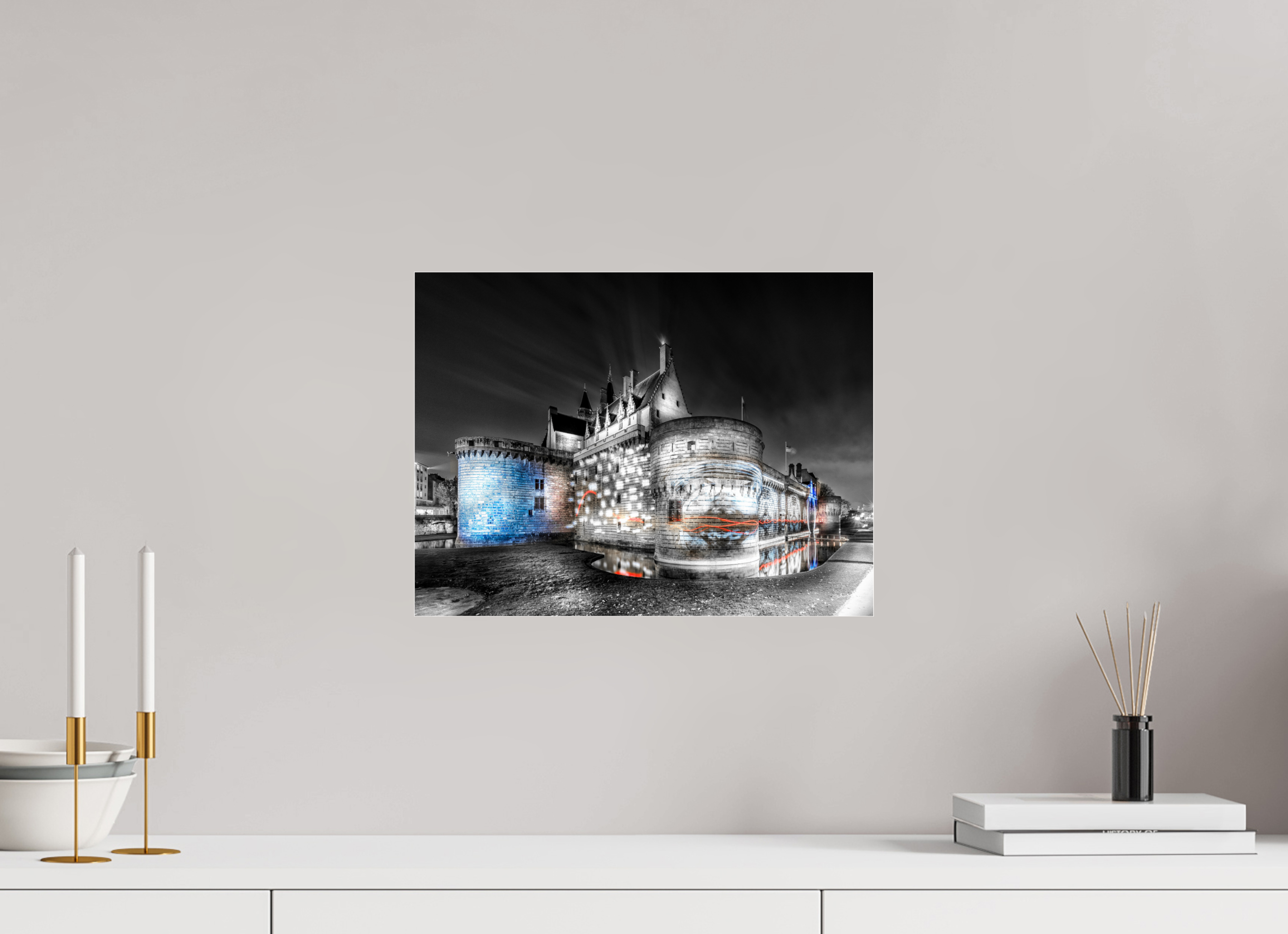 40 x 30 cm, TIRAGE PHOTO SOUS PLEXI LE CHÂTEAU - Nantes