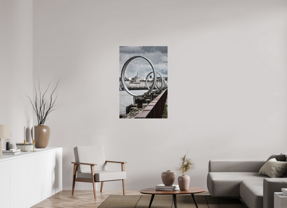 70 x 105 cm, TIRAGE PHOTO SOUS PLEXI MAT LES ANNEAUX - Nantes