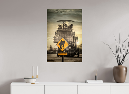 60 x 90 cm, TIRAGE PHOTO SOUS PLEXI SURVEILLEZ LES ENFANTS - Nantes