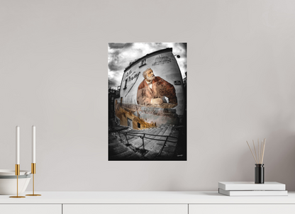 30 x 45 cm, TIRAGE PHOTO SOUS PLEXI MAT FRESQUE JULES VERNE - Nantes