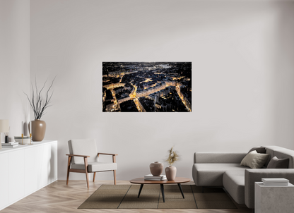 160 x 90 cm, TIRAGE PHOTO SUR FUJI CRYSTAL DP II VUE SUR LA VILLE - Nantes