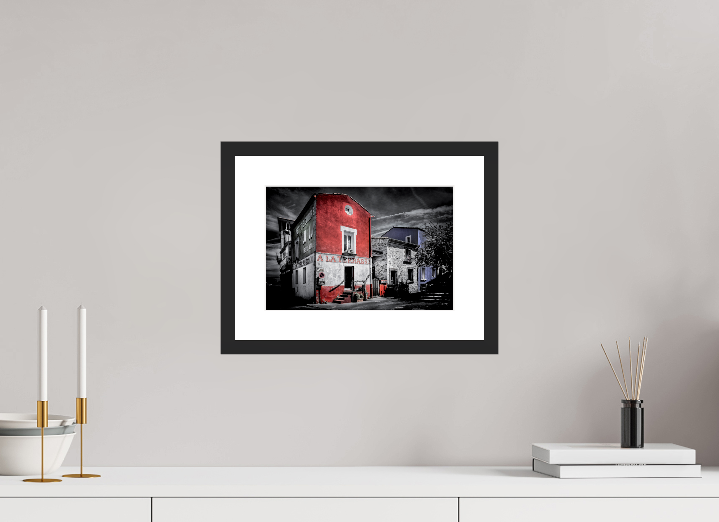 30 x 20 cm, CADRE GALERIE AVEC PASSE-PARTOUT A LA TERRASSE TRENTEMOULT - Nantes