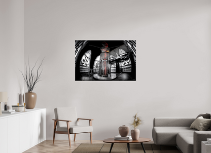 120 x 80 cm, TIRAGE PHOTO SOUS PLEXI BRILLANT DANS LA TOUR LU - Nantes
