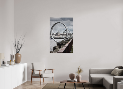 80 x 120 cm, TIRAGE PHOTO SOUS PLEXI MAT LES ANNEAUX - Nantes