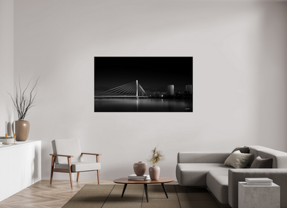 176 x 99 cm, TIRAGE PHOTO CONTRECOLLÉ SUR SUPPORT ALUMINIUM PONT TABARLY - Nantes
