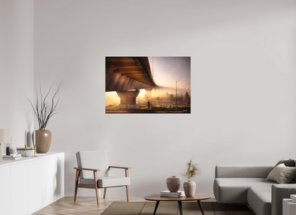 120 x 80 cm, TIRAGE PHOTO SOUS PLEXI MAT SOUS LE PONT - Nantes