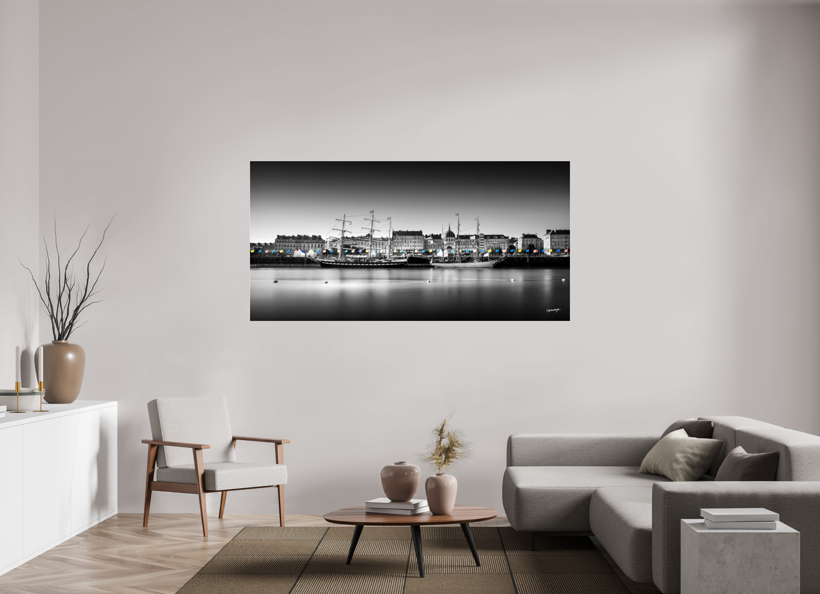 200 x 100 cm, TIRAGE PHOTO SOUS PLEXI BRILLANT DEDORDS II LOIRE - Nantes