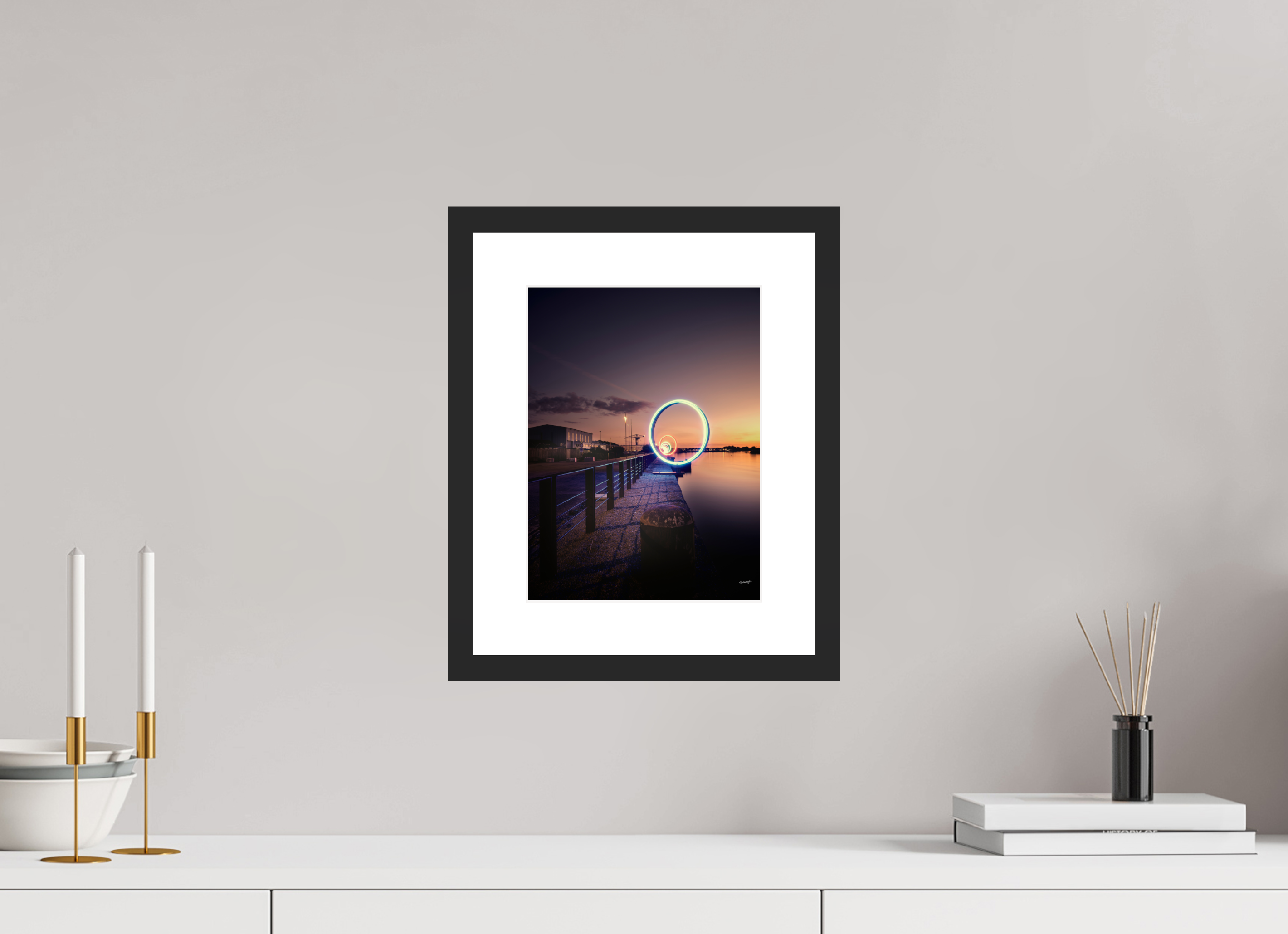 21 x 28 cm, CADRE GALERIE AVEC PASSE-PARTOUT LA NUIT DES ANNEAUX - Nantes