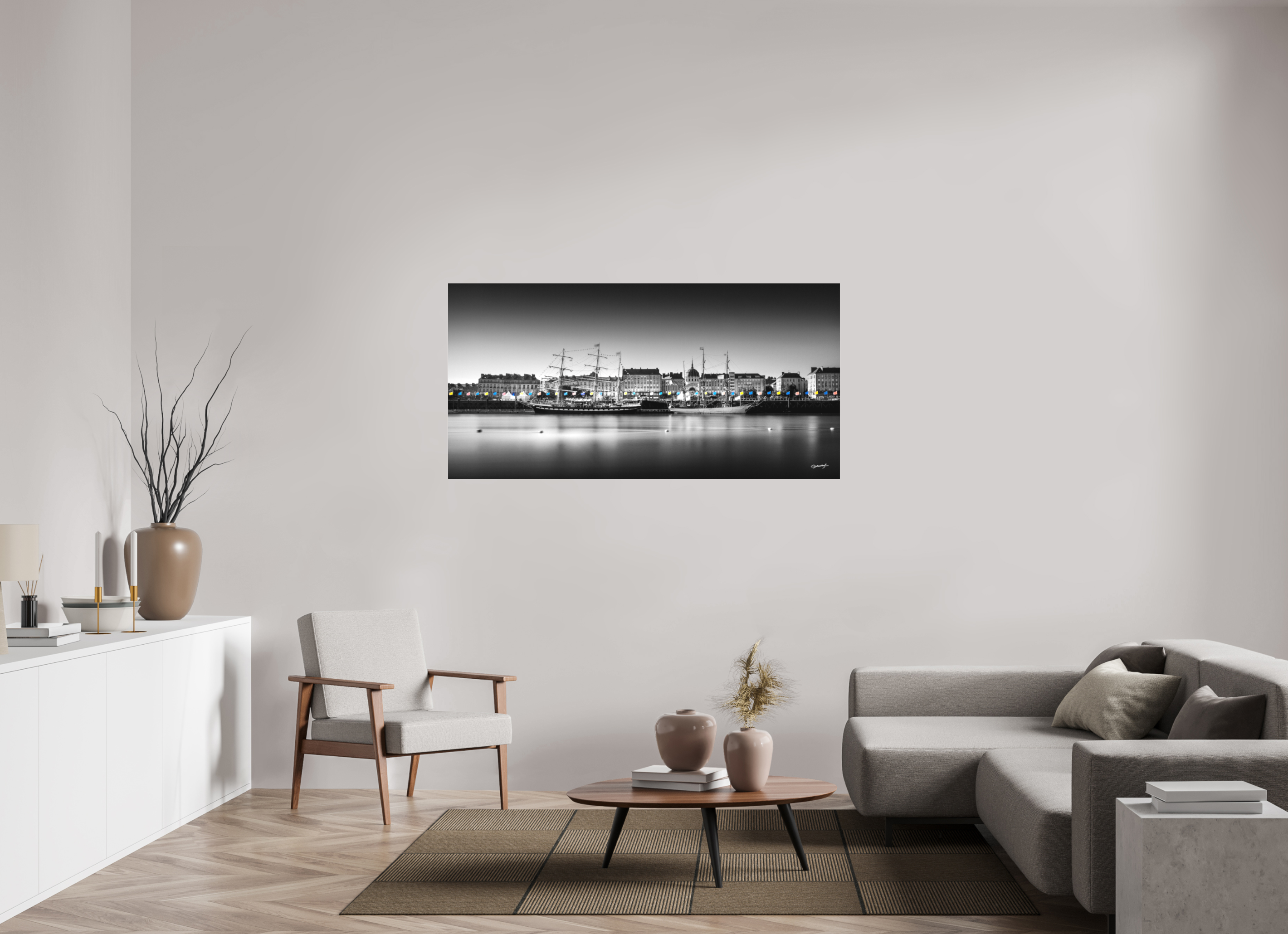 160 x 80 cm, TIRAGE PHOTO SOUS PLEXI MAT DEDORDS II LOIRE - Nantes