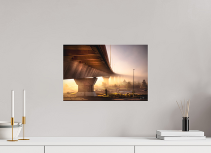45 x 30 cm, TIRAGE PHOTO SOUS PLEXI MAT SOUS LE PONT - Nantes