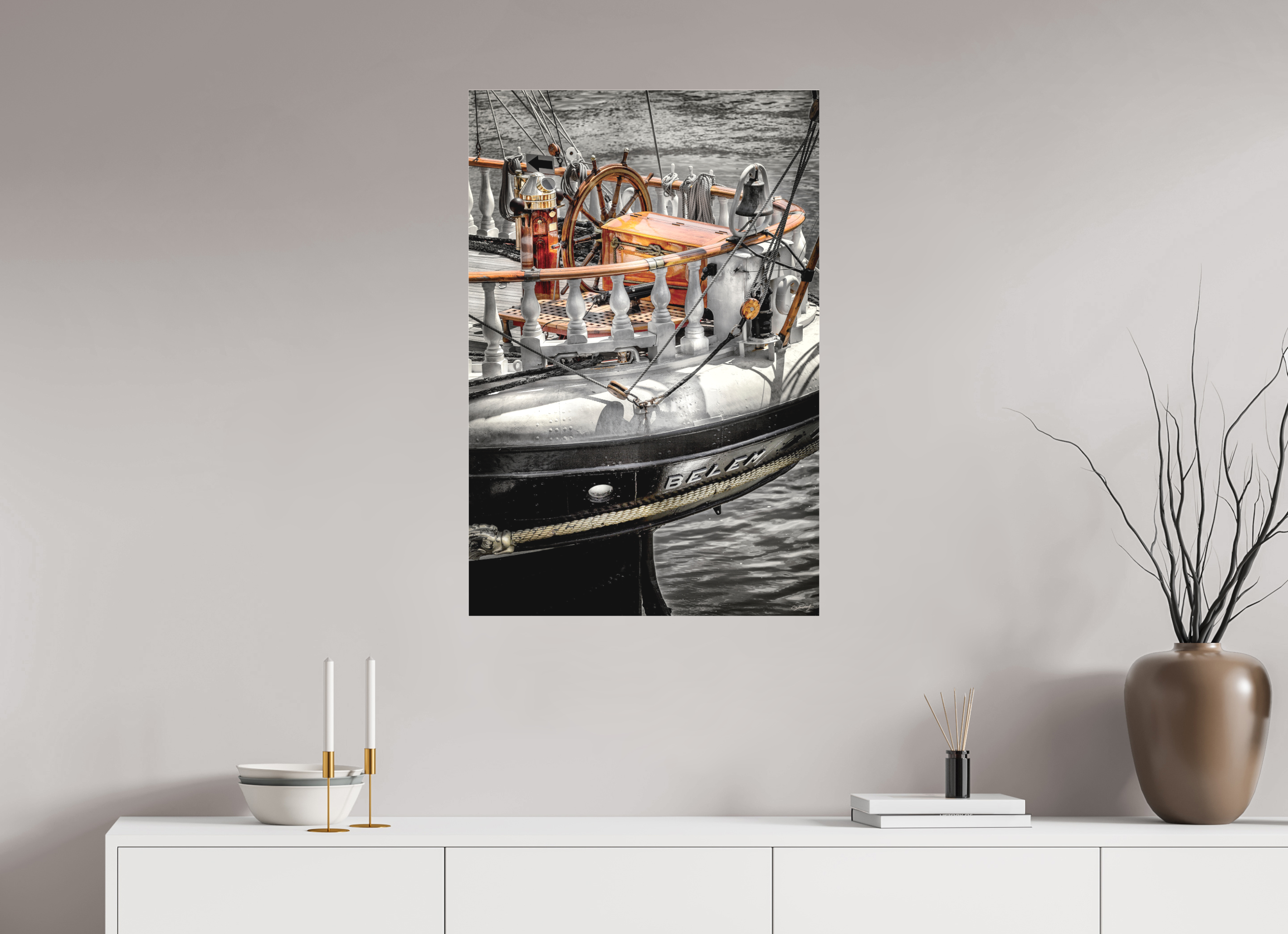 60 x 90 cm, TIRAGE PHOTO SOUS PLEXI MAT LA POUPE DU BELEM - Nantes