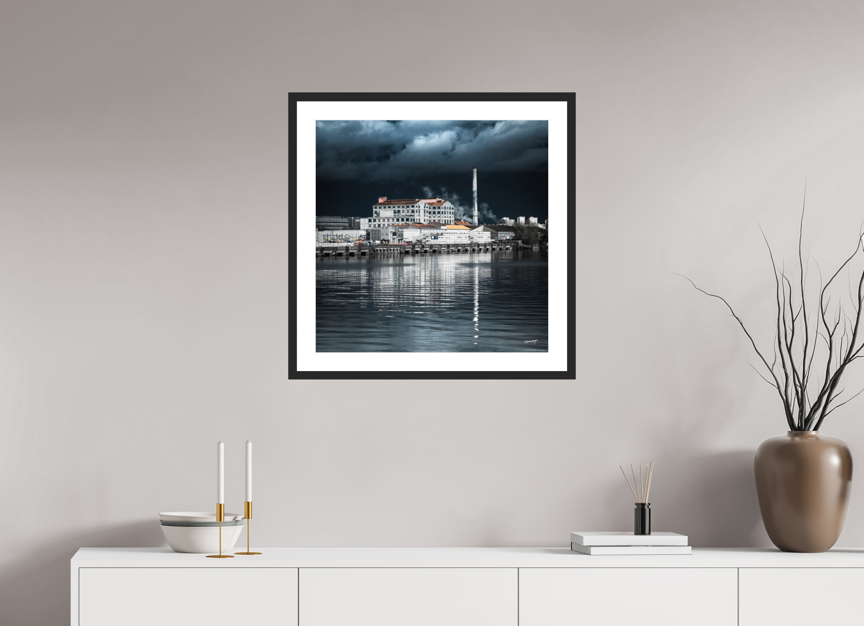 60 x 60 cm, CADRE GALERIE AVEC PASSE-PARTOUT BEGHIN-SAY - Nantes