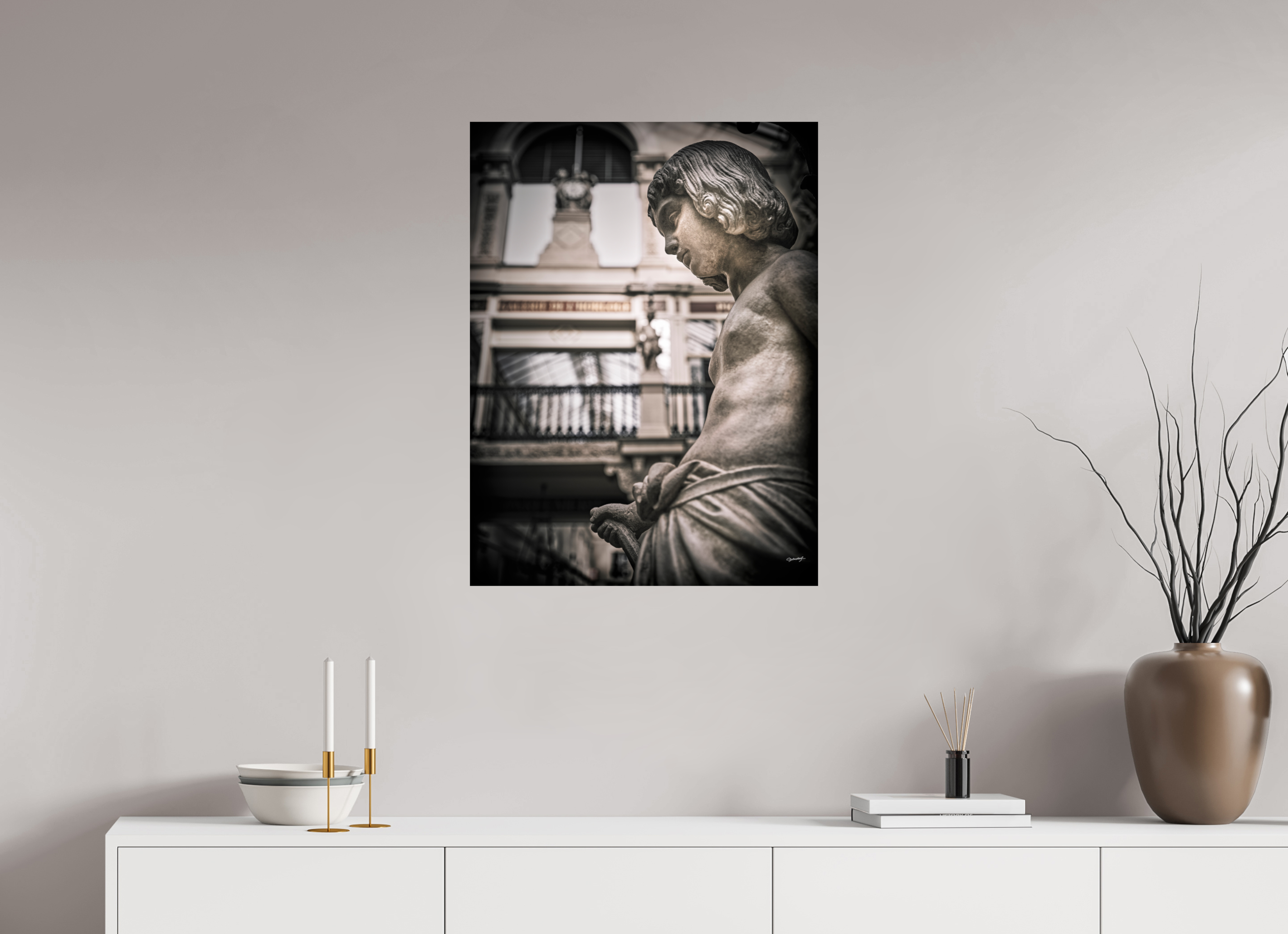 60 x 80 cm, TIRAGE PHOTO SUR FUJI CRYSTAL DP II ANGELOT POMMERAYE - Nantes