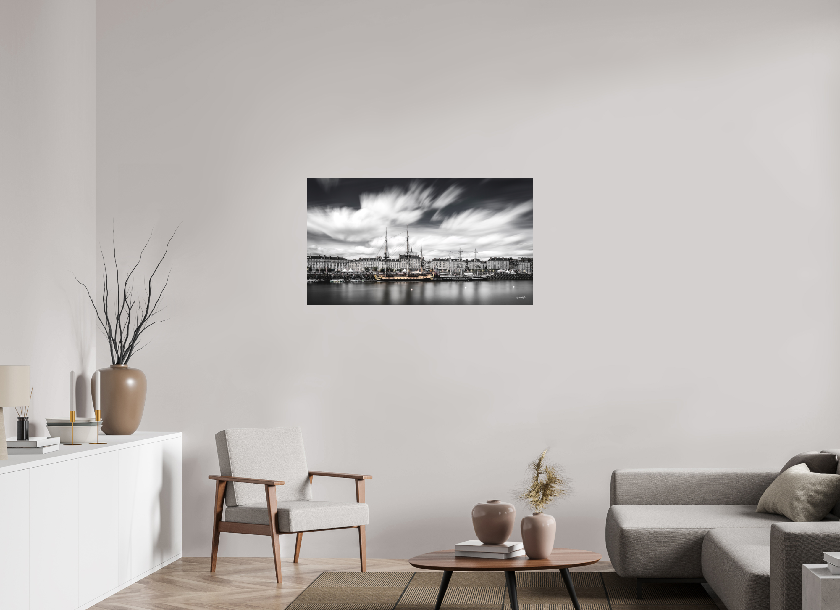 112 x 63 cm, TIRAGE PHOTO SOUS PLEXI MAT DEBORD DE LOIRE