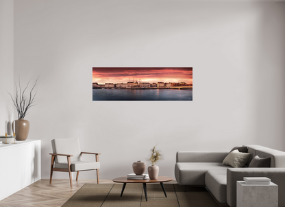 180 x 60 cm, TIRAGE PHOTO SOUS PLEXI MAT QUAI DE LA FOSS - Nantes