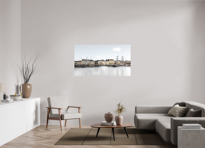 144 x 81 cm, TIRAGE PHOTO SOUS PLEXI MAT LE QUAI DE LA FOSSE - Nantes